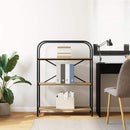 vidaXL Könyvespolc kézműves tölgy 80 x 30 x 109 cm Faanyag