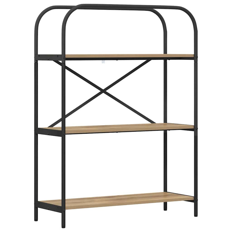 vidaXL Könyvespolc kézműves tölgy 80 x 30 x 109 cm Faanyag