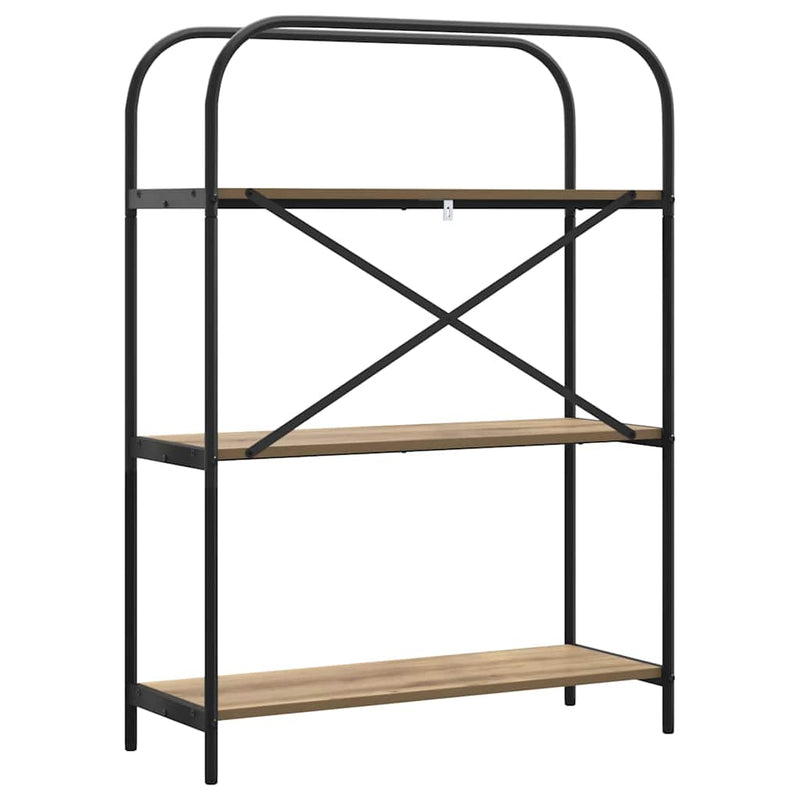 vidaXL Könyvespolc kézműves tölgy 80 x 30 x 109 cm Faanyag