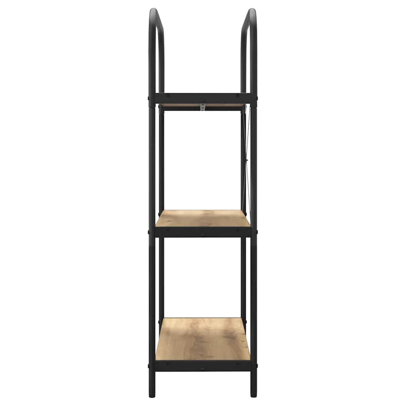 vidaXL Könyvespolc kézműves tölgy 80 x 30 x 109 cm Faanyag