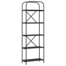 vidaXL Könyvespolc Fekete tölgy 60 x 30 x 183 cm Faanyag