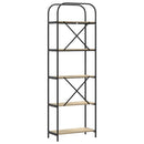 vidaXL Könyvespolc sonoma tölgy 60 x 30 x 183 cm Faanyag