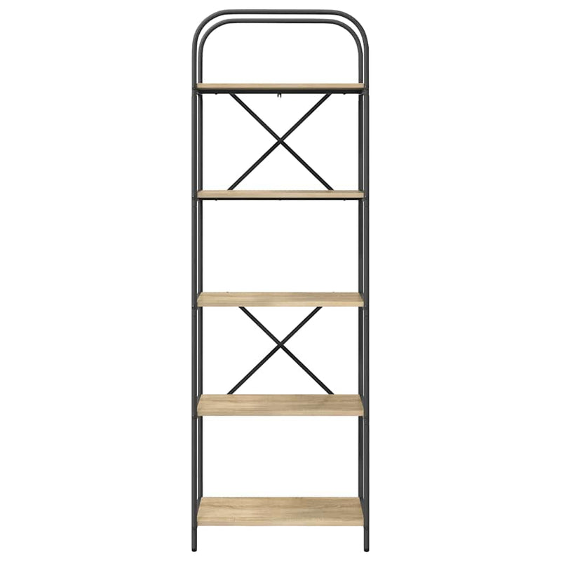 vidaXL Könyvespolc sonoma tölgy 60 x 30 x 183 cm Faanyag