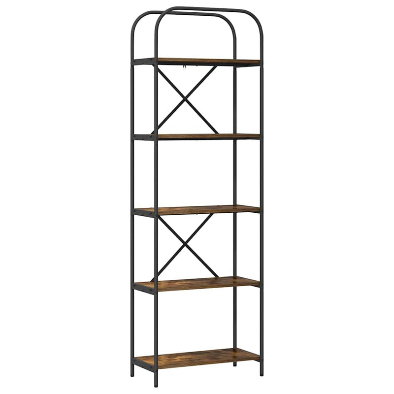 vidaXL Könyvespolc Füstölt tölgy 60 x 30 x 183 cm Faanyag