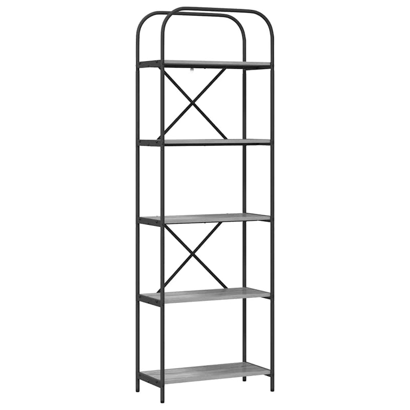 vidaXL Könyvespolc Szürke sonoma 60 x 30 x 183 cm Faanyag