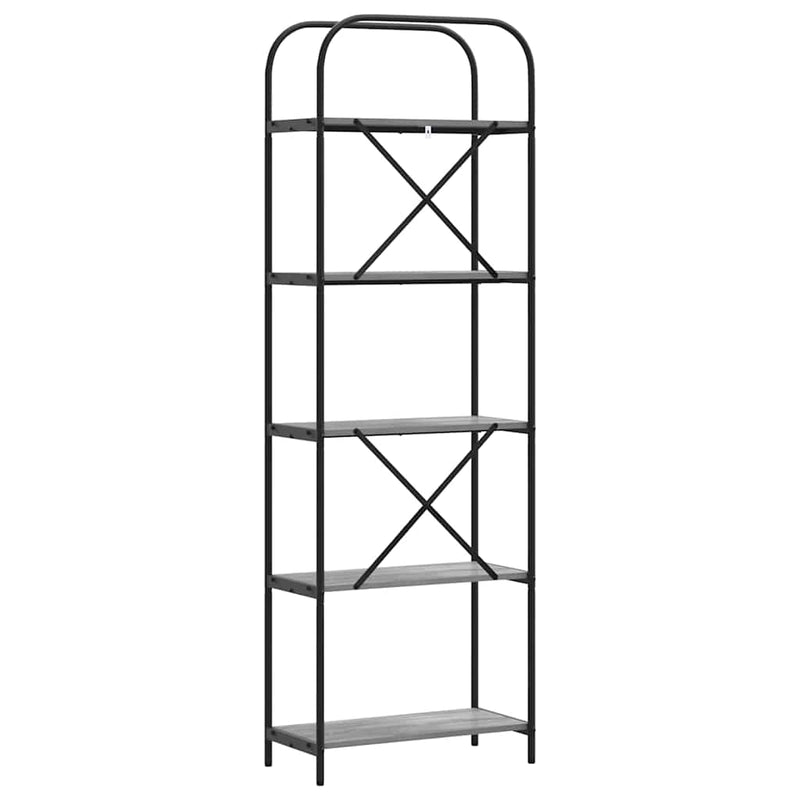 vidaXL Könyvespolc Szürke sonoma 60 x 30 x 183 cm Faanyag