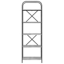 vidaXL Könyvespolc Szürke sonoma 60 x 30 x 183 cm Faanyag