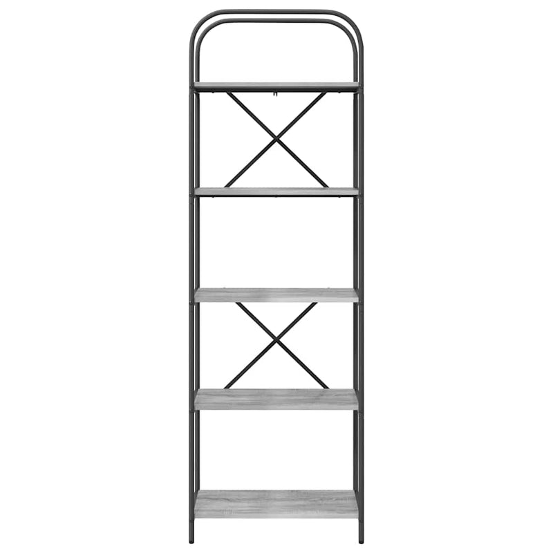 vidaXL Könyvespolc Szürke sonoma 60 x 30 x 183 cm Faanyag