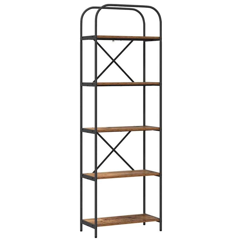 vidaXL Könyvespolc Régi fa 60 x 30 x 183 cm Faanyag