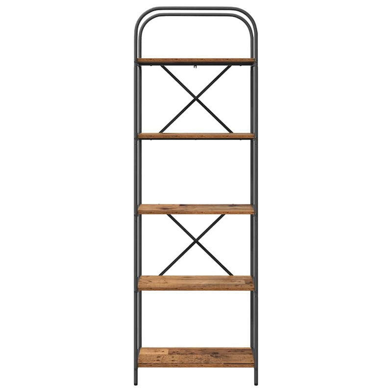 vidaXL Könyvespolc Régi fa 60 x 30 x 183 cm Faanyag