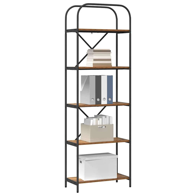 vidaXL Könyvespolc Régi fa 60 x 30 x 183 cm Faanyag