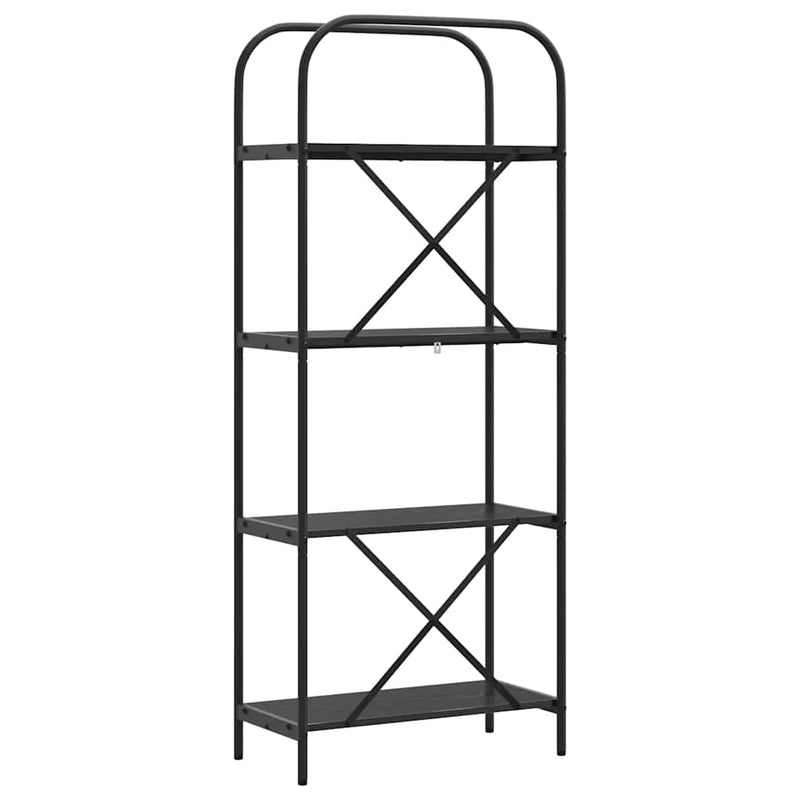 vidaXL Könyvespolc Musta tammi 60 x 30 x 146 cm Faanyag