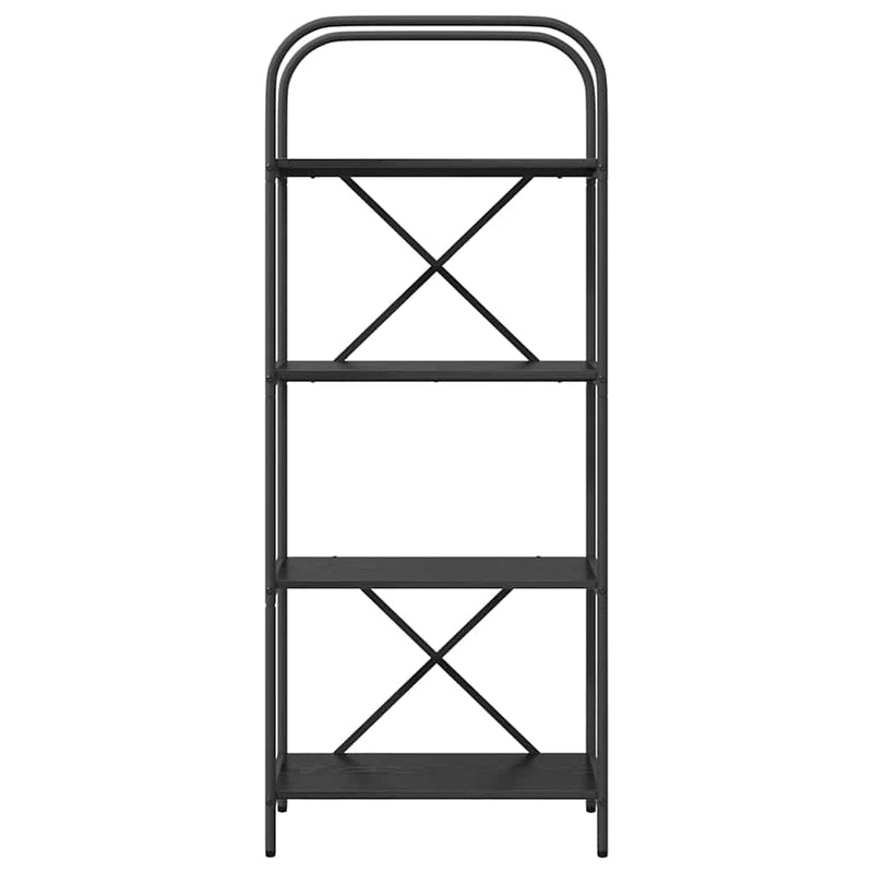 vidaXL Könyvespolc Musta tammi 60 x 30 x 146 cm Faanyag