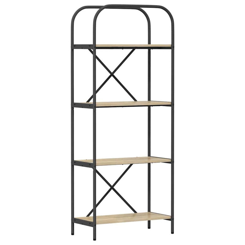 vidaXL Könyvespolc sonoma tölgy 60 x 30 x 146 cm Faanyag