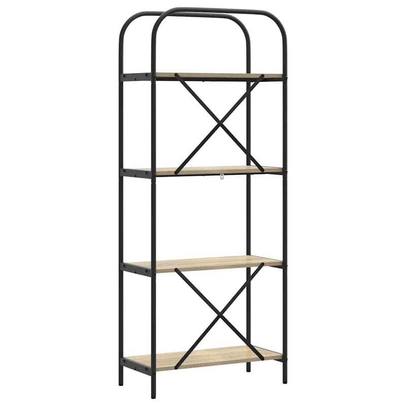 vidaXL Könyvespolc sonoma tölgy 60 x 30 x 146 cm Faanyag