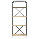 vidaXL Könyvespolc sonoma tölgy 60 x 30 x 146 cm Faanyag