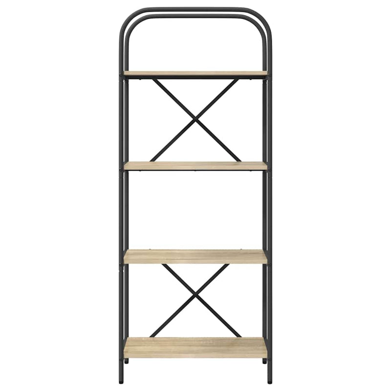 vidaXL Könyvespolc sonoma tölgy 60 x 30 x 146 cm Faanyag