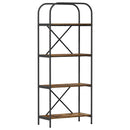 vidaXL Könyvespolc Füstölt tölgy 60 x 30 x 146 cm Faanyag