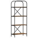 vidaXL Könyvespolc Füstölt tölgy 60 x 30 x 146 cm Faanyag