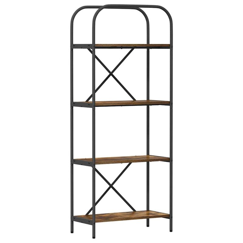 vidaXL Könyvespolc Füstölt tölgy 60 x 30 x 146 cm Faanyag