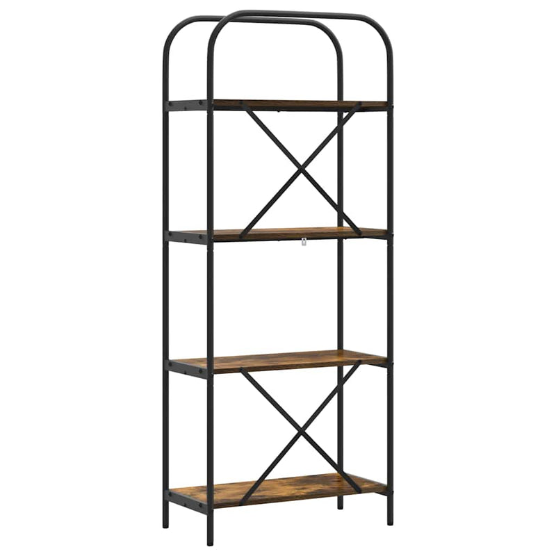 vidaXL Könyvespolc Füstölt tölgy 60 x 30 x 146 cm Faanyag