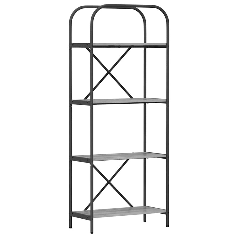 vidaXL Könyvespolc Szürke sonoma 60 x 30 x 146 cm Faanyag