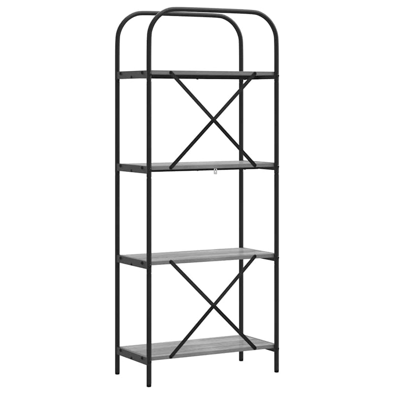 vidaXL Könyvespolc Szürke sonoma 60 x 30 x 146 cm Faanyag