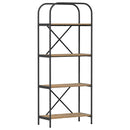 vidaXL Könyvespolc kézműves tölgy 60 x 30 x 146 cm Faanyag