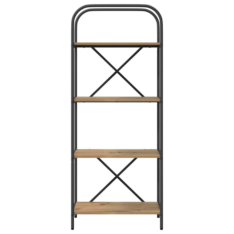 vidaXL Könyvespolc kézműves tölgy 60 x 30 x 146 cm Faanyag