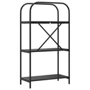 vidaXL Könyvespolc Musta tammi 60 x 30 x 109 cm Faanyag