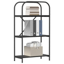 vidaXL Könyvespolc Musta tammi 60 x 30 x 109 cm Faanyag