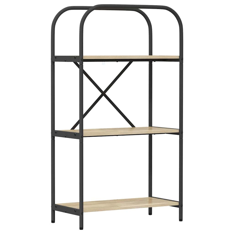 vidaXL Könyvespolc sonoma tölgy 60 x 30 x 109 cm Faanyag