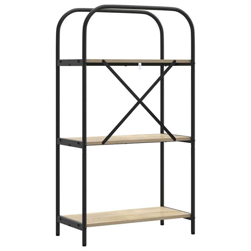 vidaXL Könyvespolc sonoma tölgy 60 x 30 x 109 cm Faanyag