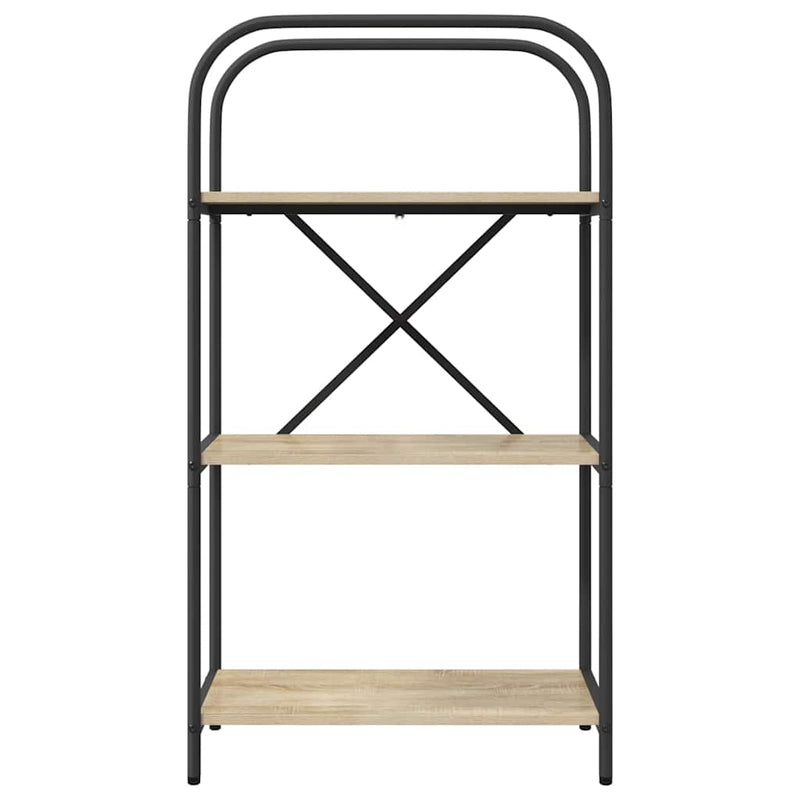 vidaXL Könyvespolc sonoma tölgy 60 x 30 x 109 cm Faanyag