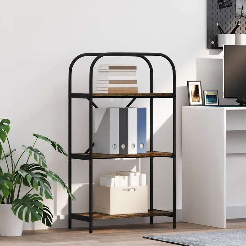 vidaXL Könyvespolc Füstölt tölgy 60 x 30 x 109 cm Faanyag