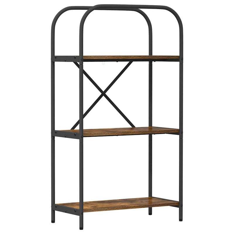 vidaXL Könyvespolc Füstölt tölgy 60 x 30 x 109 cm Faanyag