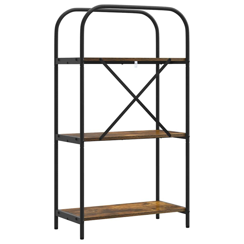 vidaXL Könyvespolc Füstölt tölgy 60 x 30 x 109 cm Faanyag