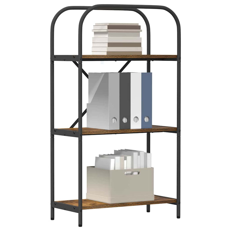 vidaXL Könyvespolc Füstölt tölgy 60 x 30 x 109 cm Faanyag