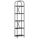 vidaXL Könyvespolc Musta tammi 40 x 30 x 183 cm Faanyag