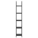 vidaXL Könyvespolc Musta tammi 40 x 30 x 183 cm Faanyag