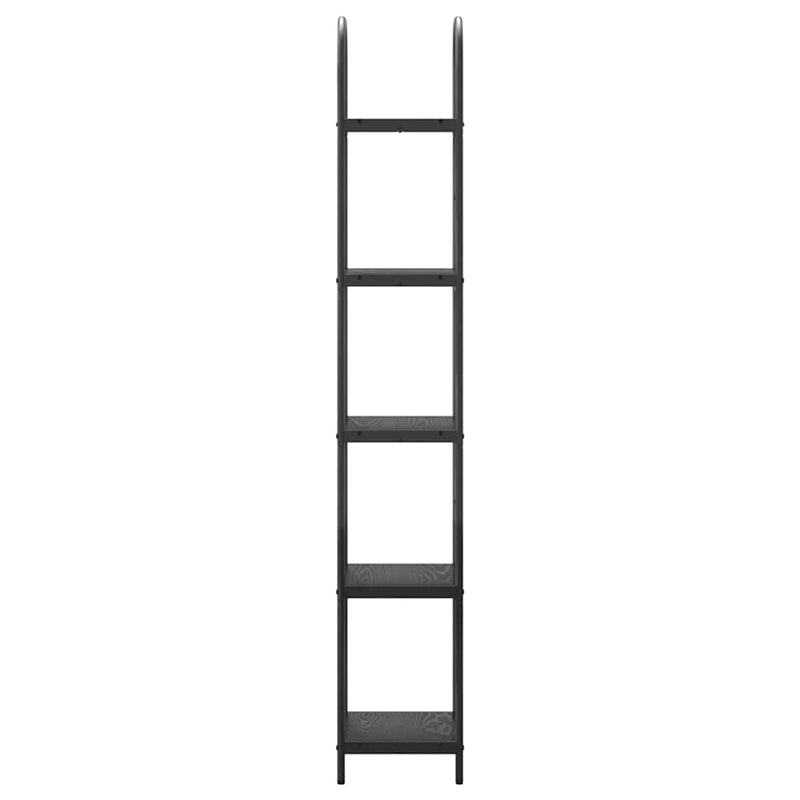 vidaXL Könyvespolc Musta tammi 40 x 30 x 183 cm Faanyag