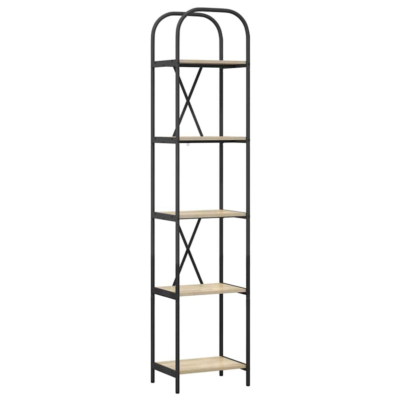 vidaXL Könyvespolc sonoma tölgy 40 x 30 x 183 cm Faanyag