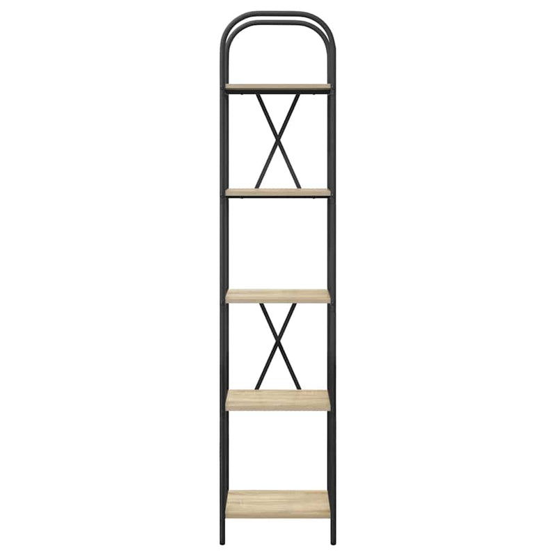 vidaXL Könyvespolc sonoma tölgy 40 x 30 x 183 cm Faanyag