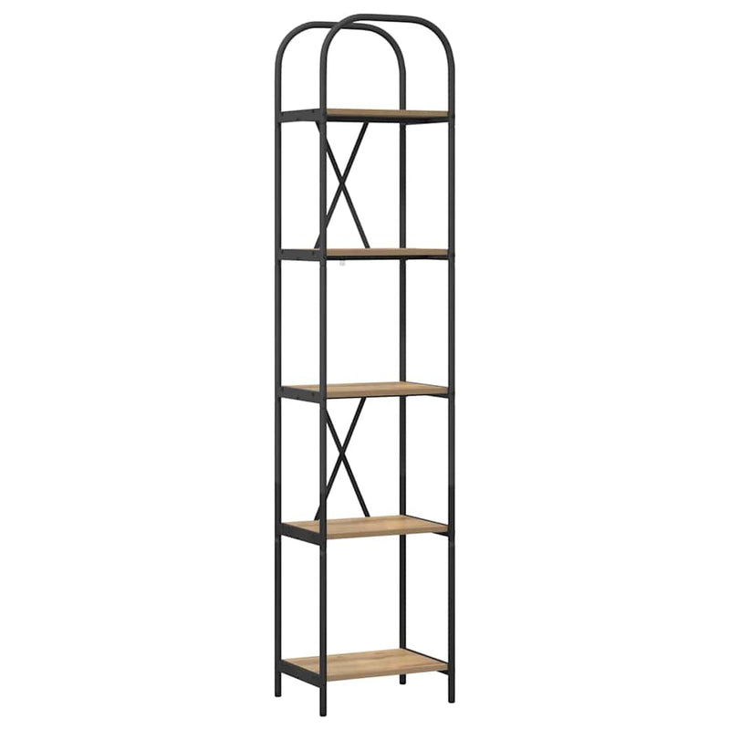 vidaXL Könyvespolc kézműves tölgy 40 x 30 x 183 cm Faanyag