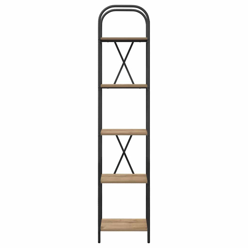 vidaXL Könyvespolc kézműves tölgy 40 x 30 x 183 cm Faanyag