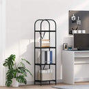 vidaXL Könyvespolc Musta tammi 40 x 30 x 146 cm Faanyag