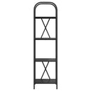 vidaXL Könyvespolc Musta tammi 40 x 30 x 146 cm Faanyag