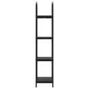 vidaXL Könyvespolc Musta tammi 40 x 30 x 146 cm Faanyag