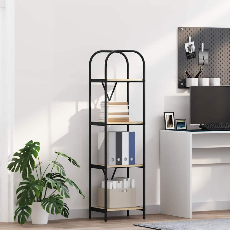 vidaXL Könyvespolc sonoma tölgy 40 x 30 x 146 cm Faanyag