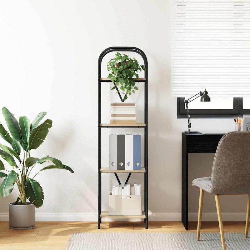 vidaXL Könyvespolc sonoma tölgy 40 x 30 x 146 cm Faanyag